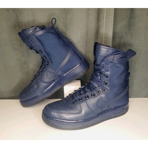 Nike SF AF1 857872-400 Air Force 1 Sneaker Boot Binary Blue US Women's 7.5 - Picture 1 of 12